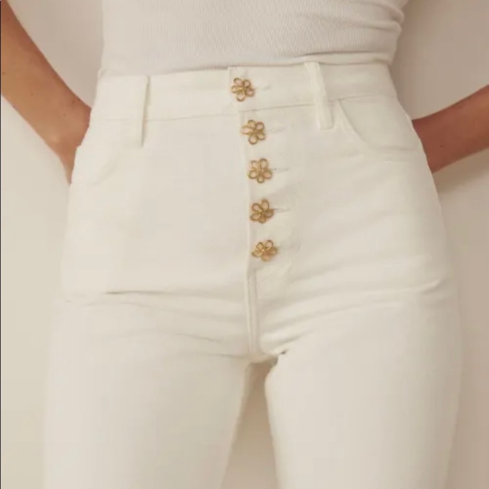 Brand new with tags ! Reformation white jeans straight leg